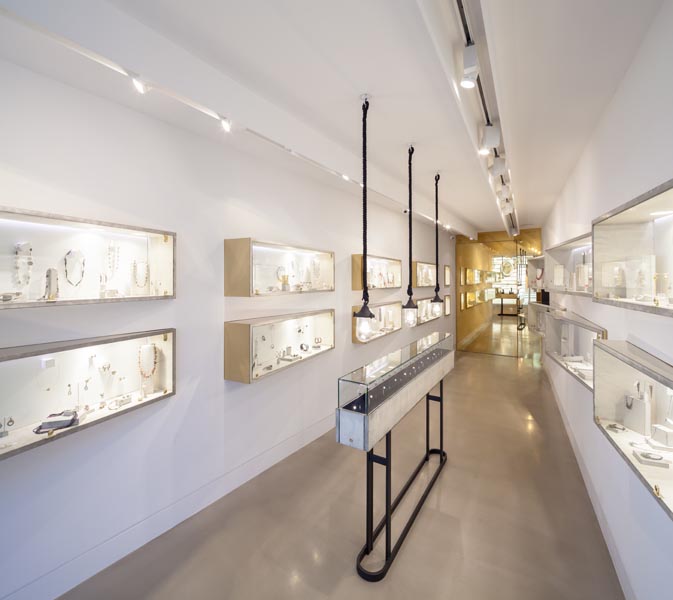 Architectural photographer London jewellery shop