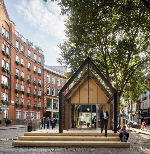 Timber exterior, outside the Building Centre, 06 of 10