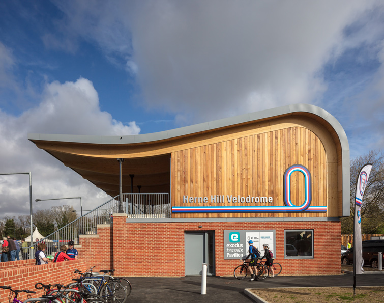 Design features timber cladding and a brick base architecture, 02 of 14.