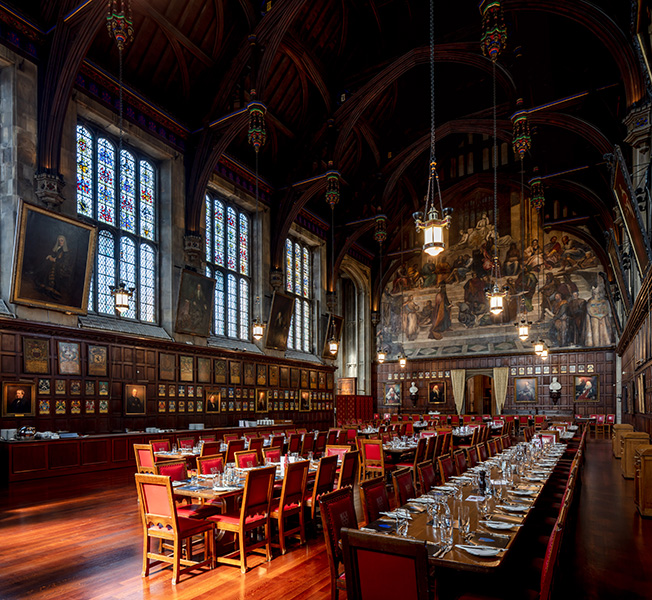 Interior view of the Great Hall at Lincolns-inn-fields, 03 of 07.