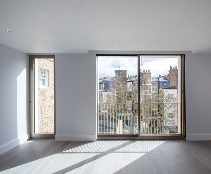 Interior photograph showing the views across London, 06 of 15.