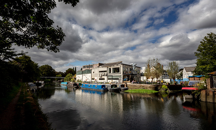 Exterior photo with the scheme in its River Brent context, 11 of 11.