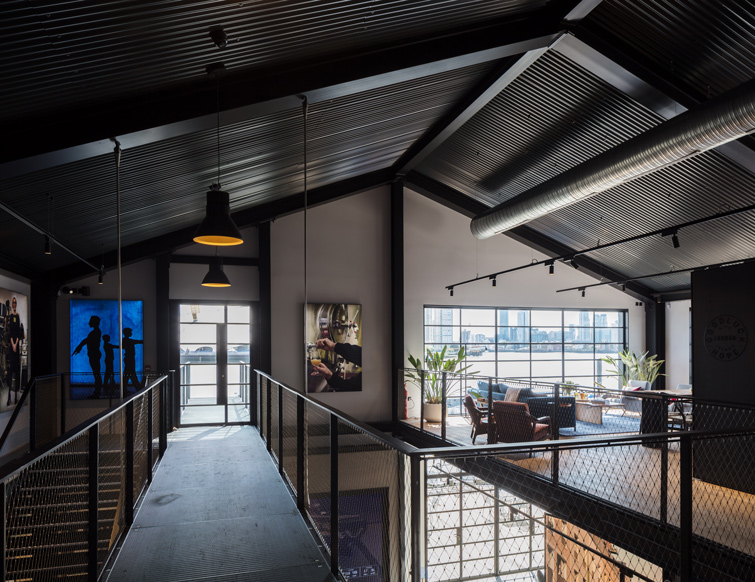 Interior photo of the mezzanine level, 14 of 20.